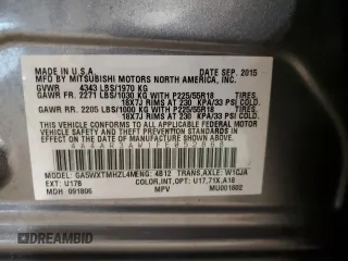 2015 Mitsubishi Outlander Sport 2.4 ES with VIN 4A4AR3AW1FE052868, listed as a Copart auction lot 44919265 with 115,346 mi miles and Salvage Title. Bid and sale history available at carsss.com. Image 12.