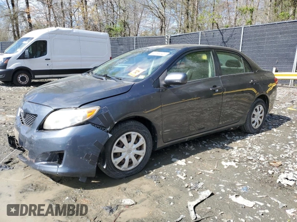 2009 Toyota Corolla with VIN 2T1BU40E69C140217, listed as a Copart auction lot 52199345 with 105,505 mi miles and Salvage Title. Bid and sale history available at carsss.com. Image 1.