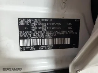 2024 Toyota Venza LE with VIN JTEAAAAH4RJ153981, listed as a Copart auction lot 49324125 with 21,509 mi miles and Salvage Title. Bid and sale history available at carsss.com. Image 13.