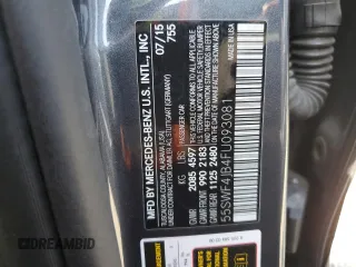 2015 Mercedes-Benz C 300 z VIN 55SWF4JB4FU093081, wystawiony jako Copart lot #57283005 z przebiegiem 110 167 mil mil oraz Czysty tytuł • Clean title. Historia ofert i sprzedaży dostępna na DreamBid. Obrazek 13.