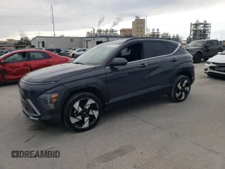 2024 Hyundai Kona Limited with VIN KM8HECA31RU066685, listed as a Copart auction lot 46361145 with 37,334 mi miles and Salvage Title. Bid and sale history available at carsss.com. Image 1.