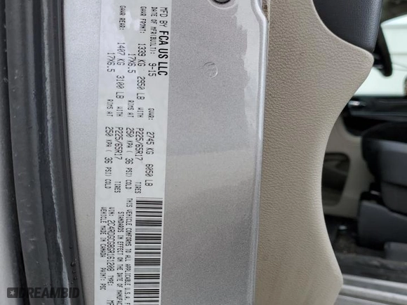 2016 Dodge Grand Caravan SXT with VIN 2C4RDGCG8GR161208, listed as a Copart auction lot 49538885 with 151,558 mi miles and Salvage Title. Bid and sale history available at carsss.com. Image 15.