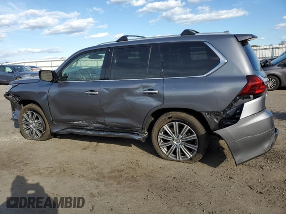 2017 Lexus LX with VIN JTJHY7AX9H4232274, listed as a Copart auction lot 75813464 with 51,256 mi miles and Salvage Title. Bid and sale history available at carsss.com. Image 2.
