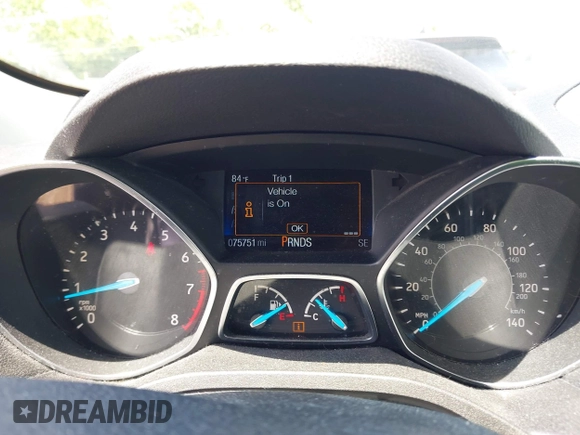 2019 Ford Escape S with VIN 1FMCU0F72KUA39671, listed as a IAAI auction lot 42452612 with 75,751 mi miles and . Bid and sale history available at DreamBid. Image 7.