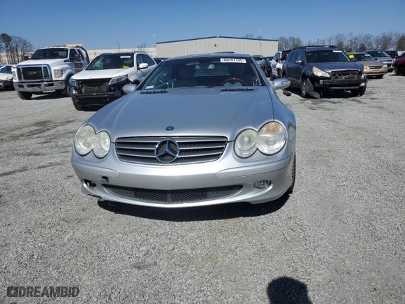 2004 Mercedes-Benz SL-Class with VIN WDBSK75F04F074397, listed as a Copart auction lot 48997745 with 102,476 mi miles and Salvage Title. Bid and sale history available at carsss.com. Image 5.