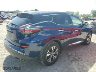 2020 Nissan Murano S with VIN 5N1AZ2AJ0LN122633, listed as a Copart auction lot 53847864 with 62,707 mi miles and Salvage Title. Bid and sale history available at carsss.com. Image 3.