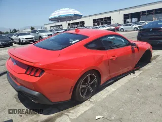 2024 Ford Mustang EcoBoost with VIN 1FA6P8TH5R5133459, listed as a Copart auction lot 61395845 with 27,489 mi miles and Salvage title. Bid and sale history available at DreamBid. Image 3.
