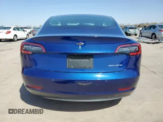 2020 Tesla Model 3 Long Range with VIN 5YJ3E1EB6LF617634, listed as a Copart auction lot 87010814 with 72,916 mi miles and Salvage Title. Bid and sale history available at carsss.com. Image 6.