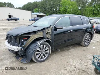 2016 Acura MDX Technology z VIN 5FRYD4H44GB043093, wystawiony jako Copart lot #56663955 z przebiegiem 204 655 mil mil oraz Szkoda całkowita • Salvage title. Historia ofert i sprzedaży dostępna na DreamBid. Obrazek 1.
