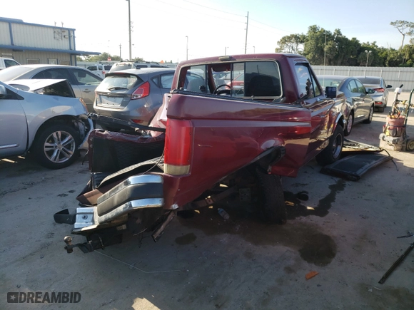 1988 Ford 1/2 Ton Trucks with VIN 1FTDF15N1JNA46726, listed as a Copart auction lot 42464971 with 336,491 mi miles and Salvage Title. Bid and sale history available at carsss.com. Image 4.