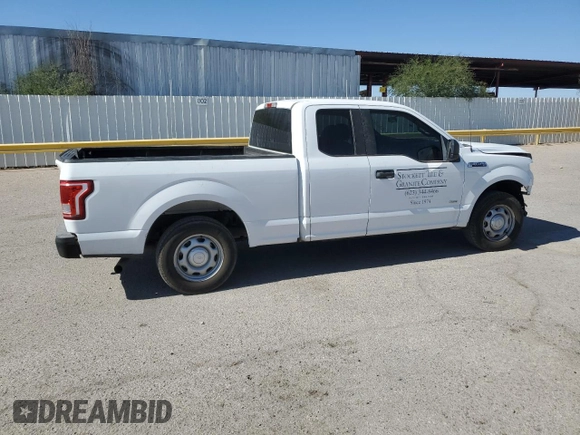 2017 Ford F-150 XL with VIN 1FTEX1CP5HKD43225, listed as a Copart auction lot 57268165 with 283,095 mi miles and Salvage title. Bid and sale history available at DreamBid. Image 3.