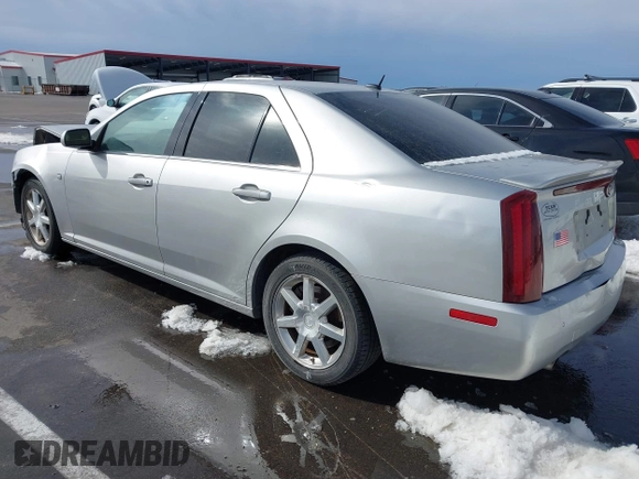 2005 Cadillac STS with VIN 1G6DW677950236453, listed as a IAAI auction lot 41695548 with 142,341 mi miles. Bid and sale history available at carsss.com. Image 3.