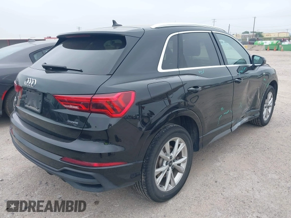 2023 Audi Q3 S line Premium with VIN WA1DECF32P1110925, listed as a IAAI auction lot 42324880 with 43,192 mi miles and . Bid and sale history available at DreamBid. Image 4.