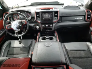 2019 Ram 1500 Rebel with VIN 1C6SRFET7KN841962, listed as a Copart auction lot 46707513 with 55,643 mi miles and Salvage Title. Bid and sale history available at carsss.com. Image 8.