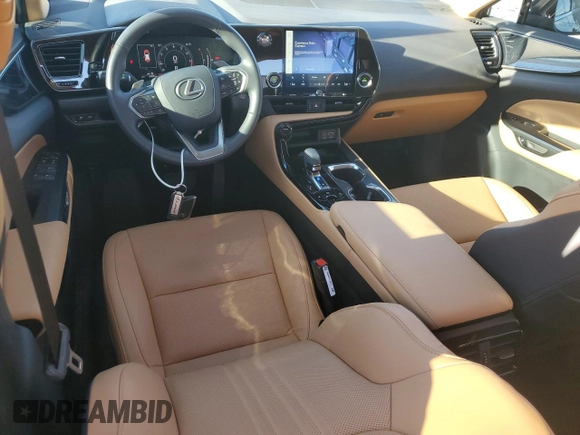 2025 Lexus NX with VIN 2T2ADCAZ0SC017635, listed as a Copart auction lot 49230415 with 6,900 mi miles and Salvage Title. Bid and sale history available at carsss.com. Image 8.