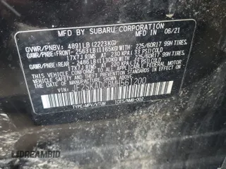 2021 Subaru Forester with VIN JF2SKADC8MH561200, listed as a Copart auction lot 84791794 with 18,747 mi miles and Non Repairable. Bid and sale history available at carsss.com. Image 14.