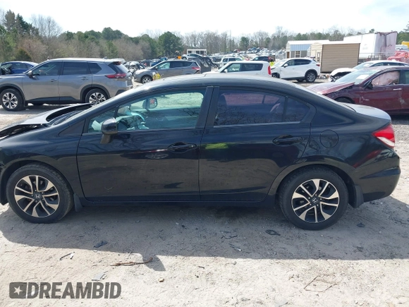 2013 Honda Civic EX with VIN 19XFB2F80DE253927, listed as a IAAI auction lot 41834659 with 177,558 mi miles and . Bid and sale history available at DreamBid. Image 14.