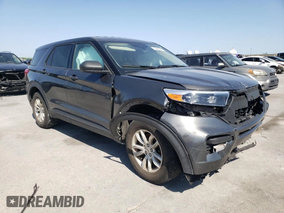 2020 Ford Explorer with VIN 1FMSK8BH3LGC00818, listed as a Copart auction lot 53445545 with 80,365 mi miles and Salvage title. Bid and sale history available at DreamBid. Image 4.