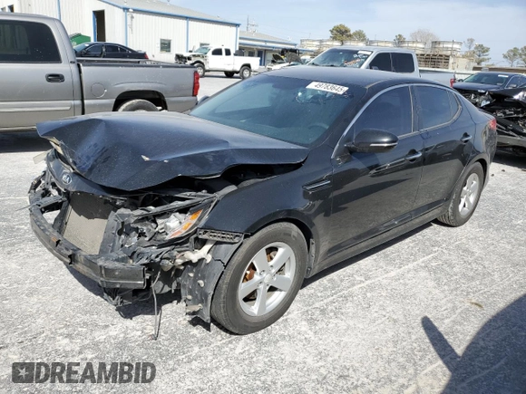 2015 Kia Optima LX with VIN KNAGM4A72F5653315, listed as a Copart auction lot 49783645 with 128,285 mi miles and Clean Title. Bid and sale history available at carsss.com. Image 1.