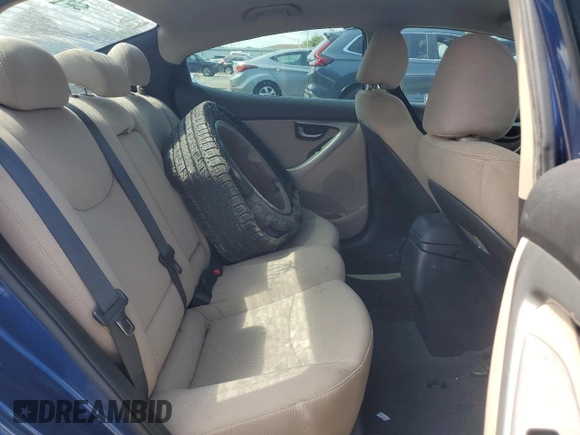 2015 Hyundai Elantra SE with VIN 5NPDH4AE6FH651396, listed as a Copart auction lot 64733025 with 62,495 mi miles and Salvage title. Bid and sale history available at DreamBid. Image 10.
