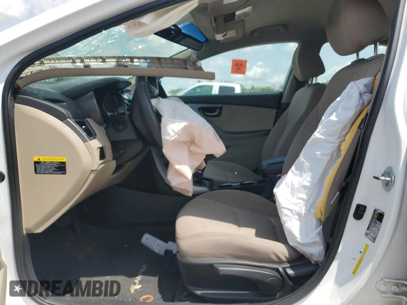 2015 Hyundai Elantra SE with VIN 5NPDH4AE0FH562200, listed as a Copart auction lot 60260085 with Not provided miles and Salvage title. Bid and sale history available at DreamBid. Image 7.