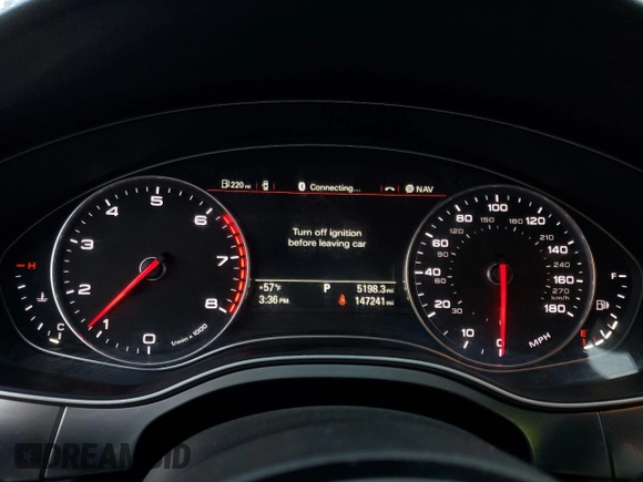 2015 Audi A6 2.0T Premium Plus with VIN WAUGFAFCXFN006823, listed as a Copart auction lot 69234902 with 147,241 mi miles. Bid and sale history available at carsss.com. Image 9.