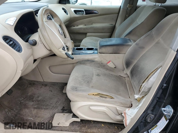 2014 Nissan Pathfinder Platinum z VIN 5N1AR2MN1EC653644, wystawiony jako Copart lot #59390615 z przebiegiem 138 016 mil mil oraz Czysty tytuł • Clean title. Historia ofert i sprzedaży dostępna na DreamBid. Obrazek 7.