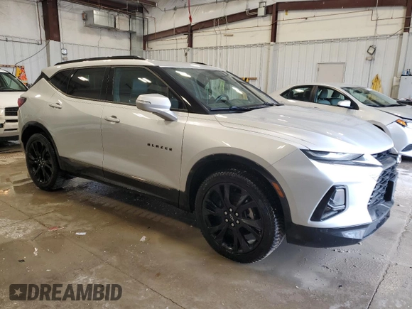 2019 Chevrolet Blazer RS with VIN 3GNKBJRS7KS655188, listed as a Copart auction lot 58039685 with 102,148 mi miles and Non repairable. Bid and sale history available at DreamBid. Image 4.