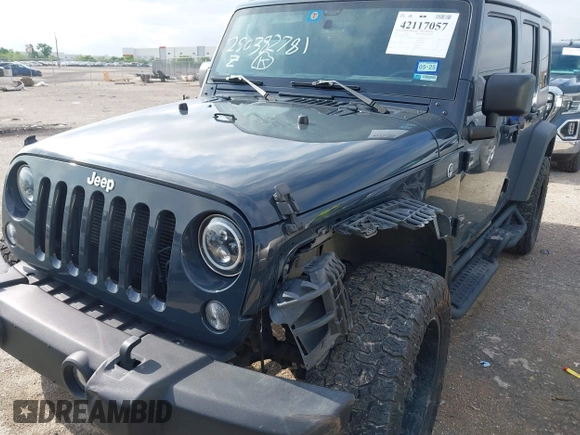 2017 Jeep Wrangler Unlimited Sport с VIN 1C4BJWDG8HL682622, выставлен на аукционе IAAI как лот 42117057 с пробегом 73 507 миль миль и . История ставок и продаж доступна на DreamBid. Изображение 6.