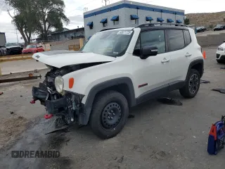 2016 Jeep Renegade Trailhawk with VIN ZACCJBCTXGPD68217, listed as a Copart auction lot 60871725 with 127,177 mi miles and Salvage title. Bid and sale history available at DreamBid. Image 1.