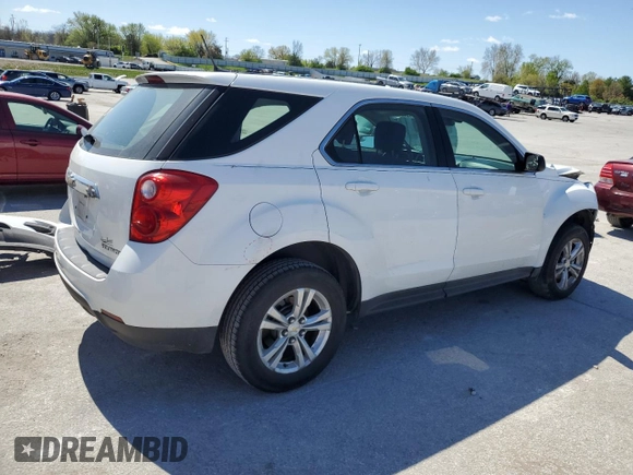 2013 Chevrolet Equinox LS with VIN 2GNALBEK2D1217374, listed as a Copart auction lot 53112485 with 60,040 mi miles and Clean Title. Bid and sale history available at carsss.com. Image 3.