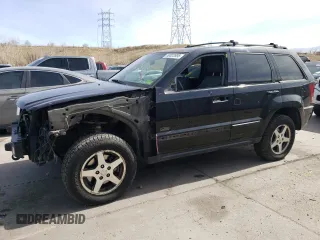 2007 Jeep Grand Cherokee Laredo with VIN 1J8HR48P67C698021, listed as a Copart auction lot 50022895 with 176,120 mi miles and Salvage Title. Bid and sale history available at carsss.com. Image 1.