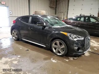 2014 Hyundai Veloster Turbo with VIN KMHTC6AE8EU182785, listed as a Copart auction lot 41662745 with 89,228 mi miles and Clean Title. Bid and sale history available at carsss.com. Image 4.