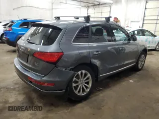 2015 Audi Q5 Premium Plus with VIN WA1LFAFP7FA111955, listed as a Copart auction lot 60423655 with 177,604 mi miles and Salvage title. Bid and sale history available at DreamBid. Image 3.