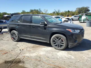 2021 Chevrolet Traverse Premier with VIN 1GNERKKW9MJ244052, listed as a Copart auction lot 49013455 with 35,957 mi miles and Non Repairable. Bid and sale history available at carsss.com. Image 4.