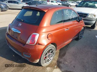 2015 FIAT 500 Sport with VIN 3C3CFFBR7FT624324, listed as a IAAI auction lot 42382686 with 179,560 mi miles and . Bid and sale history available at DreamBid. Image 4.