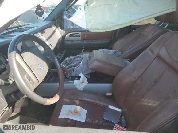 2013 Ford Expedition EL XLT with VIN 1FMJK1H56DEF30434, listed as a Copart auction lot 58162914 with 0 mi miles and Salvage Title. Bid and sale history available at carsss.com. Image 7.