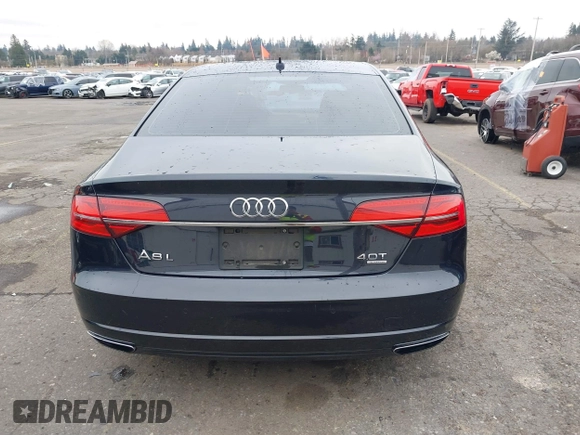 2017 Audi A8 L Sport with VIN WAU43AFD1HN007334, listed as a IAAI auction lot 41760035 with 67,342 mi miles. Bid and sale history available at carsss.com. Image 16.