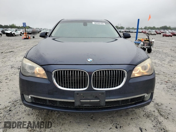 2012 BMW 7 Series 750Li xDrive with VIN WBAKC8C53CC435472, listed as a Copart auction lot 58599105 with 114,685 mi miles and Clean title. Bid and sale history available at DreamBid. Image 5.