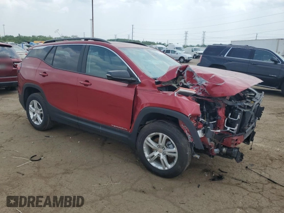 2022 GMC Terrain SLE with VIN 3GKALTEV9NL191854, listed as a Copart auction lot 59716025 with 58,715 mi miles and Non repairable. Bid and sale history available at DreamBid. Image 4.