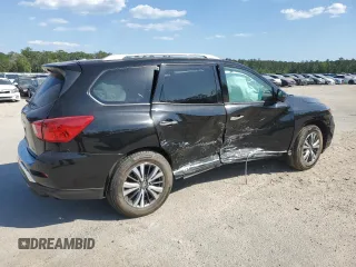 2017 Nissan Pathfinder SL with VIN 5N1DR2MNXHC669326, listed as a Copart auction lot 53086465 with 53,242 mi miles and Salvage title. Bid and sale history available at DreamBid. Image 3.