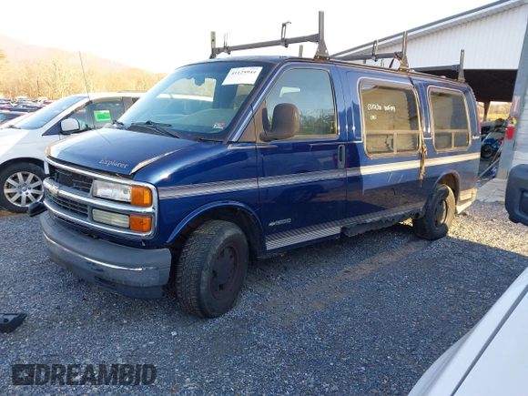 2002 Chevrolet Chevy Van z VIN 1GBFG15M421125415, wystawiony jako IAAI lot #41125944 z przebiegiem 130 600 mil mil oraz . Historia ofert i sprzedaży dostępna na DreamBid. Obrazek 18.