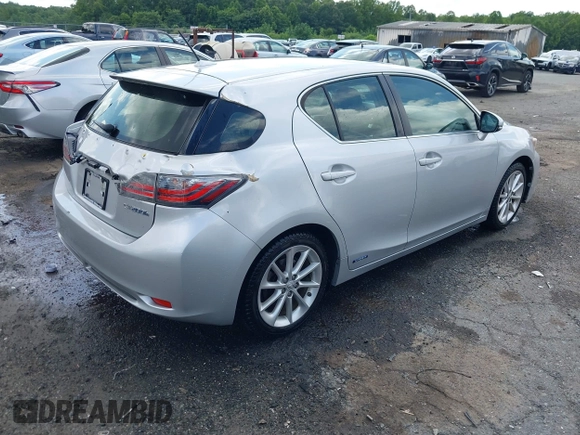2012 Lexus CT 200h with VIN JTHKD5BH3C2104986, listed as a IAAI auction lot 42730437 with 132,125 mi miles and . Bid and sale history available at DreamBid. Image 4.