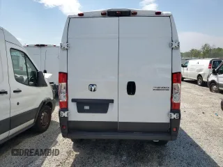 2023 Ram ProMaster Cargo with VIN 3C6LRVDG7PE524438, listed as a Copart auction lot 55186355 with 19,447 mi miles and Salvage Title. Bid and sale history available at carsss.com. Image 6.