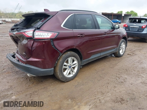 2017 Ford Edge SEL with VIN 2FMPK3J82HBB02226, listed as a IAAI auction lot 41991957 with 62,822 mi miles. Bid and sale history available at carsss.com. Image 4.