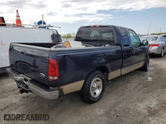 1999 Ford F-150 XL with VIN 1FTRX17L2XKB00768, listed as a Copart auction lot 50088124 with 294,478 mi miles and Salvage Title. Bid and sale history available at carsss.com. Image 3.