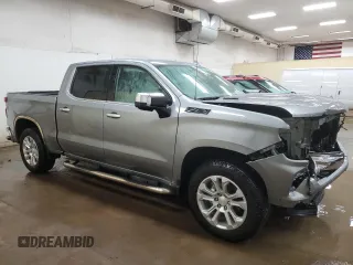 2024 Chevrolet Silverado 1500 LTZ with VIN 1GCUDGE84RZ104576, listed as a Copart auction lot 51323015 with 17,263 mi miles and Salvage Title. Bid and sale history available at DreamBid. Image 4.