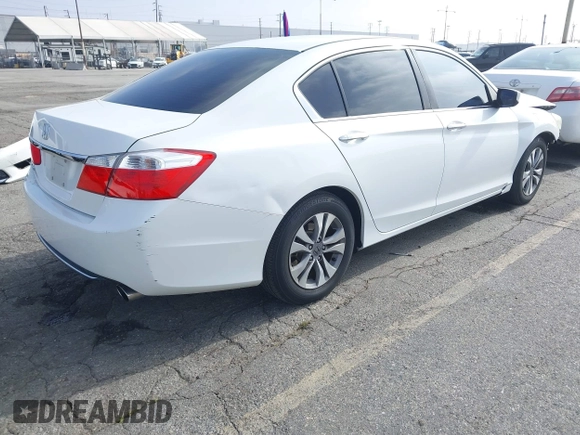 2015 Honda Accord Sedan LX with VIN 1HGCR2F36FA059199, listed as a IAAI auction lot 42097205 with 100,505 mi miles. Bid and sale history available at carsss.com. Image 4.