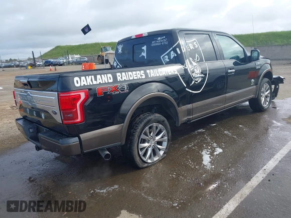 2016 Ford F-150 XLT with VIN 1FTEW1EG6GFB84352, listed as a IAAI auction lot 41910155 with 128,756 mi miles. Bid and sale history available at carsss.com. Image 4.