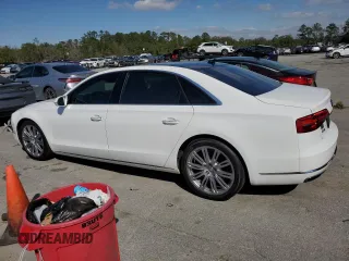 2015 Audi A8 3.0T with VIN WAU3GAFD7FN032980, listed as a Copart auction lot 45683995 with 108,272 mi miles and Non repairable. Bid and sale history available at DreamBid. Image 2.